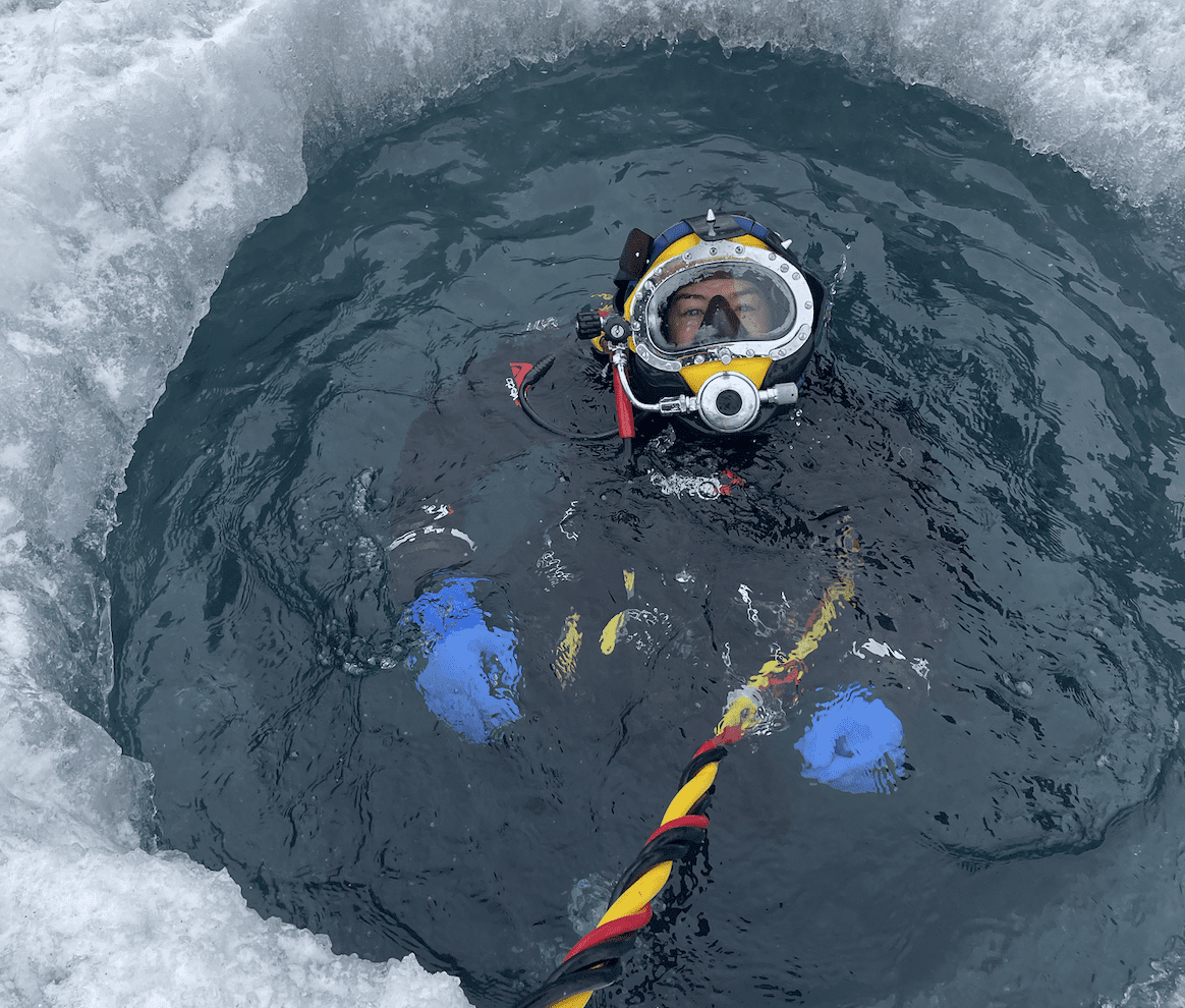 Diving under the Antarctic ice with Abbey Dias 